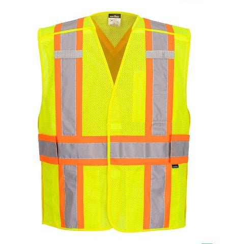 5-Point Breakaway High-Visibility Mesh Safety Vest